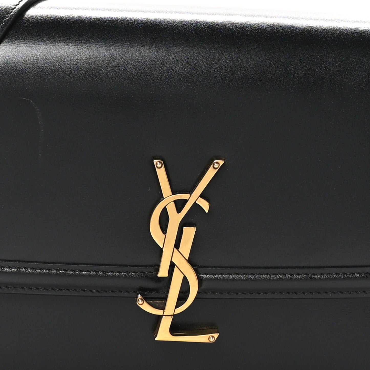 Box Calfskin Monogram Medium Solferino Satchel Black