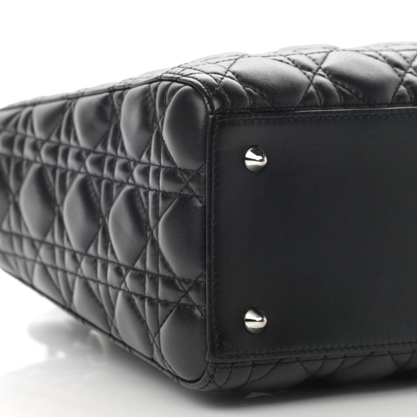 Lambskin Cannage Medium Lady Dior Black