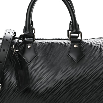 Louis Vuitton Epi Speedy Bandouliere 25 Black 7 of 9