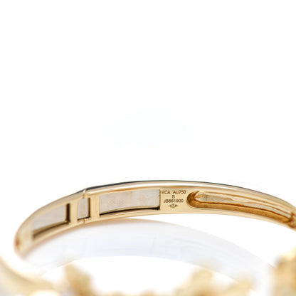 Van Cleef & Arpels 18K Yellow Gold Diamond Small Frivole 7 Flowers Bracelet S 3 of 3