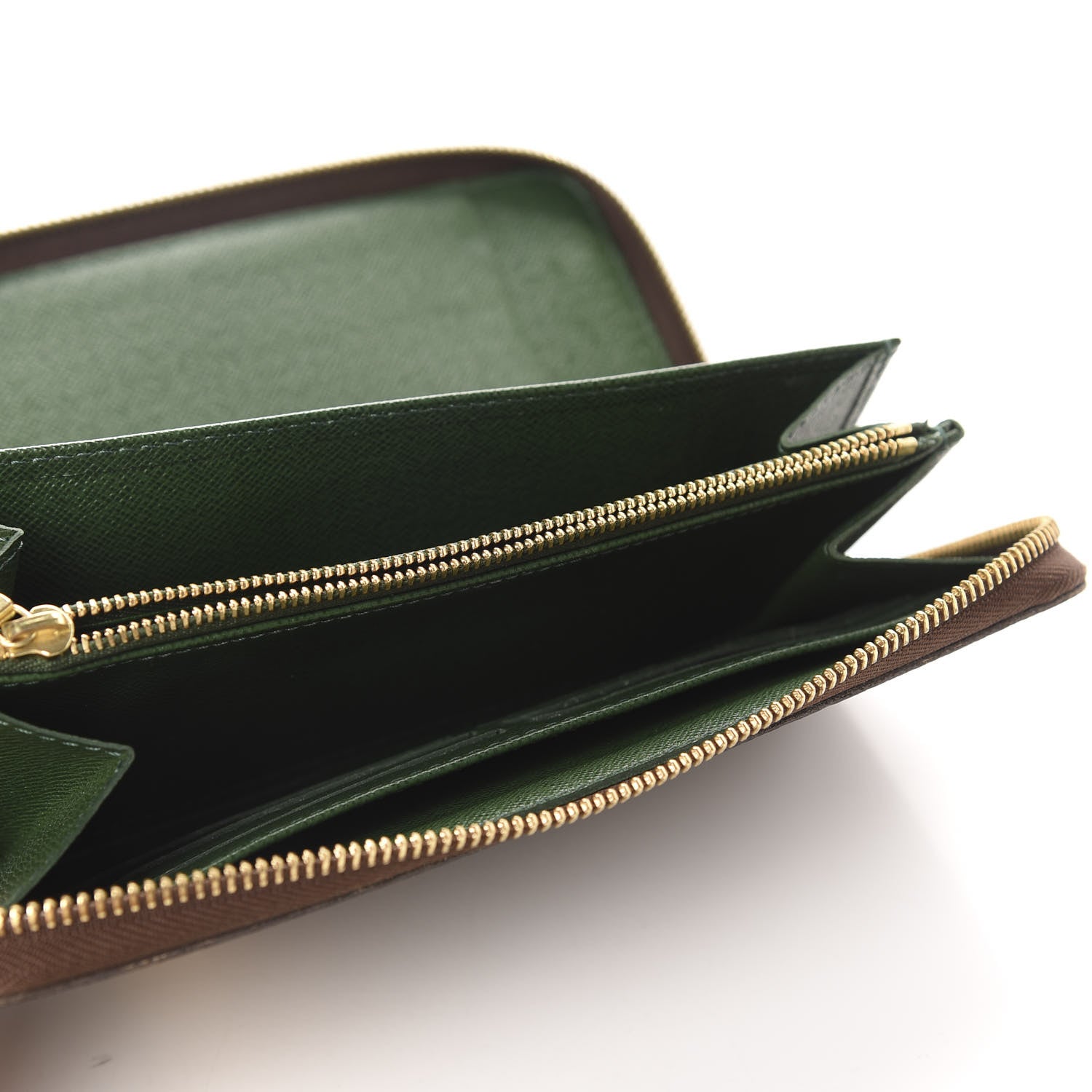 Louis Vuitton Monogram Groom Zippy Organizer Wallet Green 6 of 10