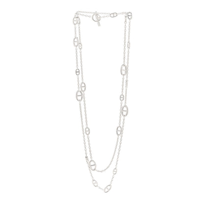 Hermes Sterling Silver Farandole Necklace 160 3 of 7