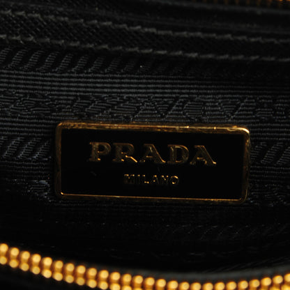 Prada Saffiano Vernice Mini Promenade Tote Black 9 of 10