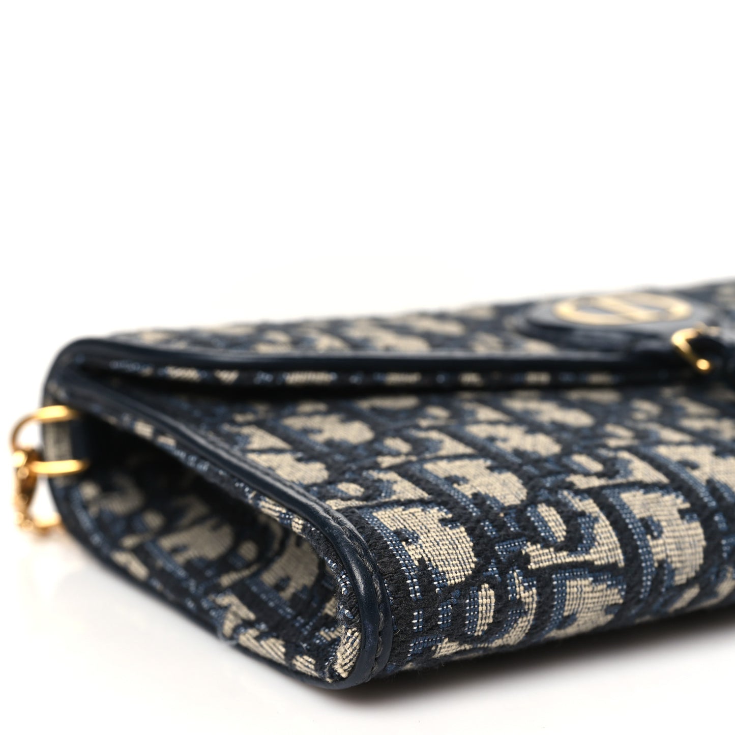 Oblique Bobby East West Pouch With Chain Blue