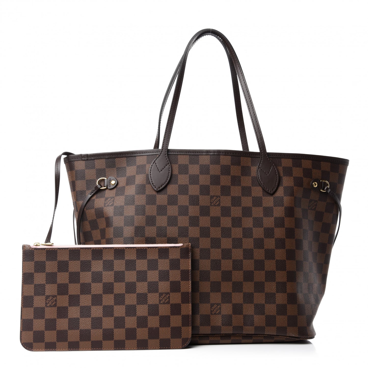 Damier Ebene Neo Neverfull MM Rose Ballerine
