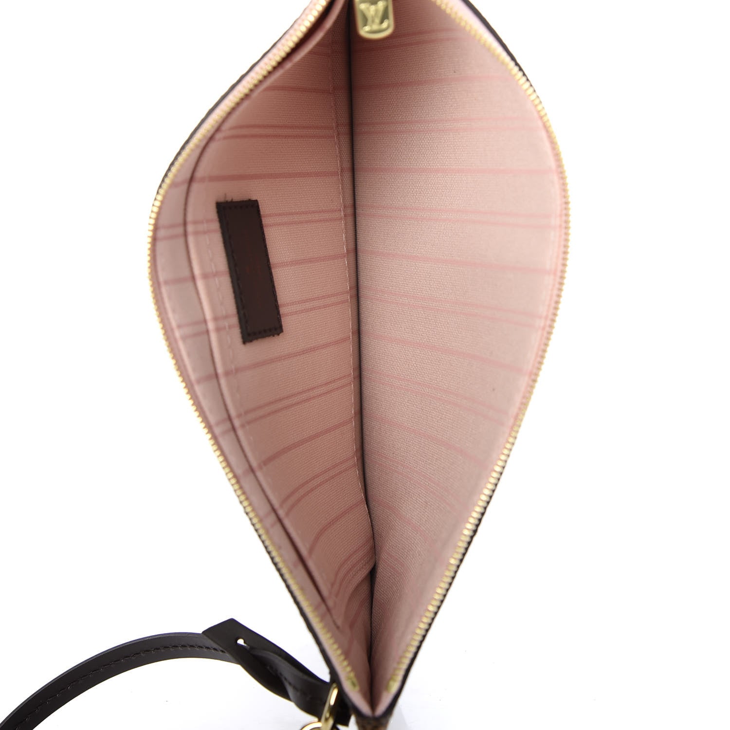 Louis Vuitton Damier Ebene Neverfull MM GM Pochette Rose Ballerine 5 of 7