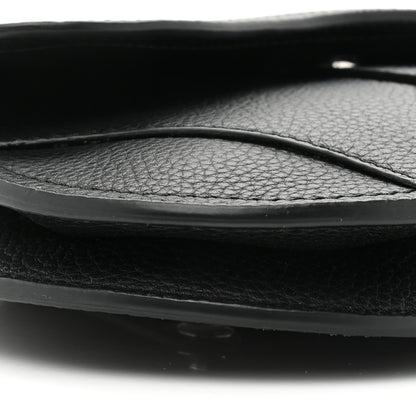 Christian Dior Grained Calfskin Saddle Pouch Belt Bag Black 8 of 11