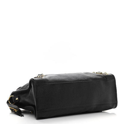 Balenciaga Chevre Gold Metallic Edge Hardware City Black 4 of 12