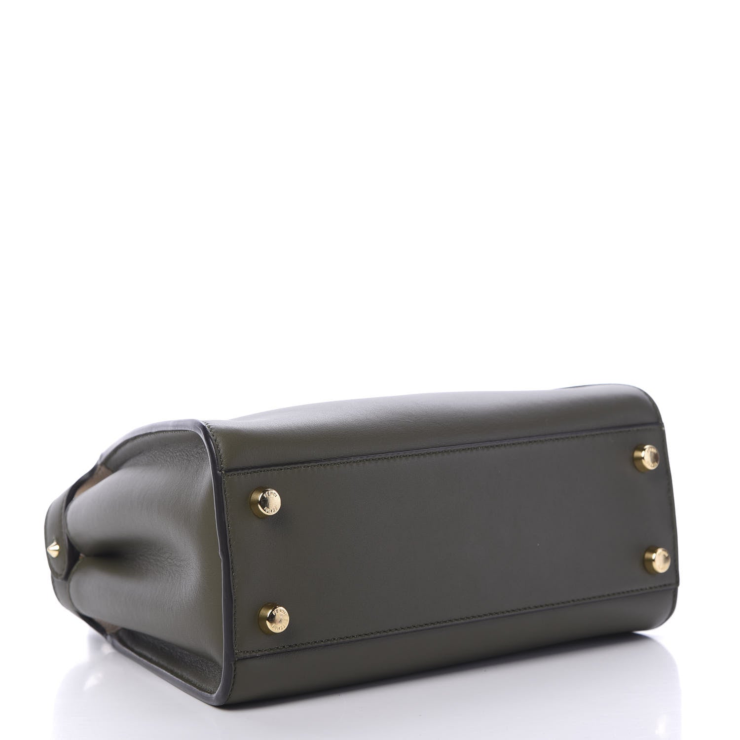 Fendi Vitello Tahiti Burro Medium Peekaboo Iconic Essentially Satchel Asparago Camelia 4 of 11