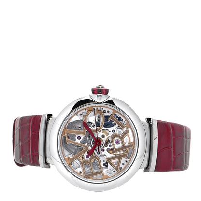 Bulgari BVLGARI Stainless Steel Alligator 33mm Lucea Automatic Watch 2 of 5