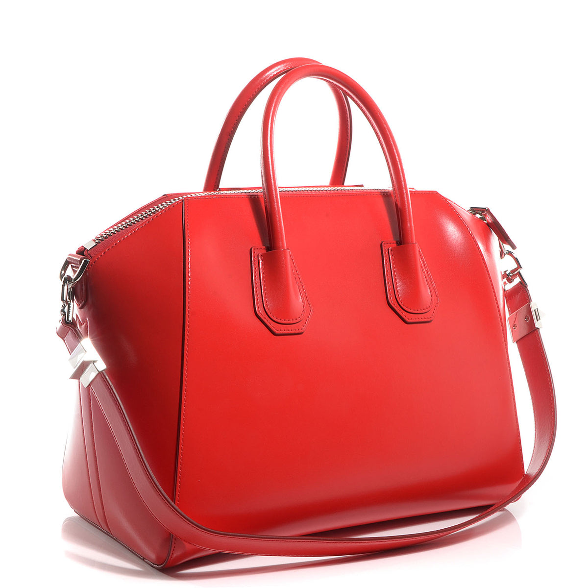 Givenchy Shiny Lord Calfskin Medium Antigona Medium Red 6 of 13