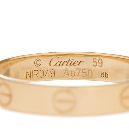 Cartier 18K Yellow Gold 3.5mm LOVE Wedding Band Ring 59 8.75 3 of 4