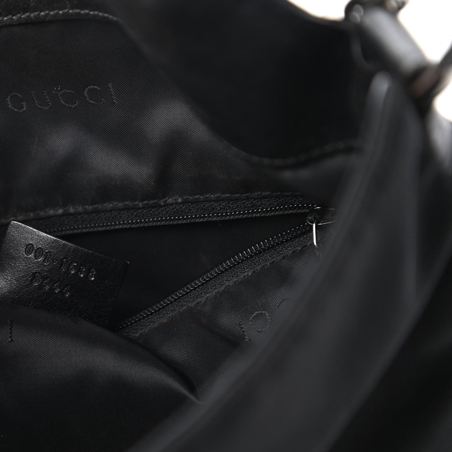 Nylon Bamboo Top Handle Hobo Black