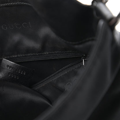 Gucci Nylon Bamboo Top Handle Hobo Black 9 of 10