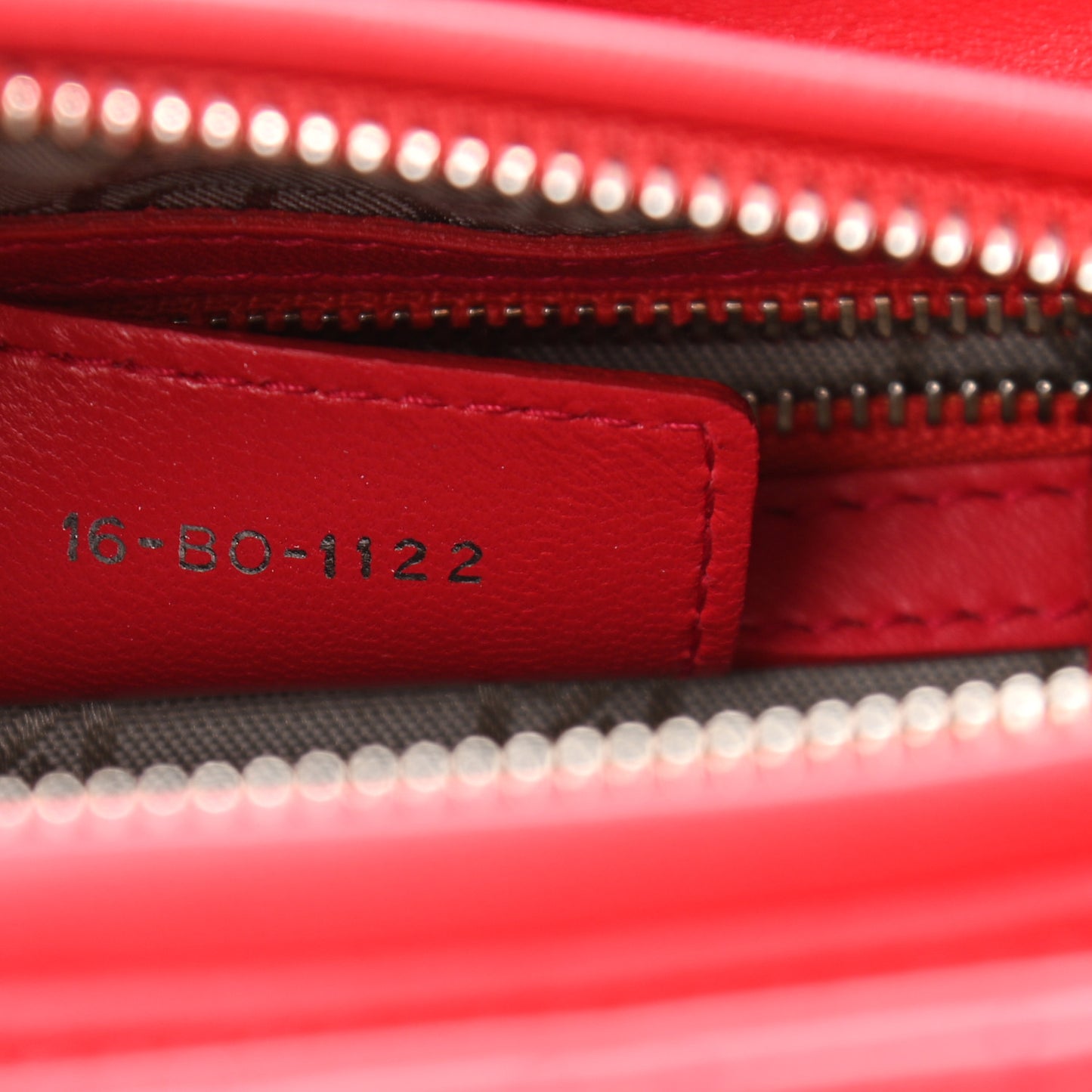 Lambskin Cannage Medium Lady Dior Red