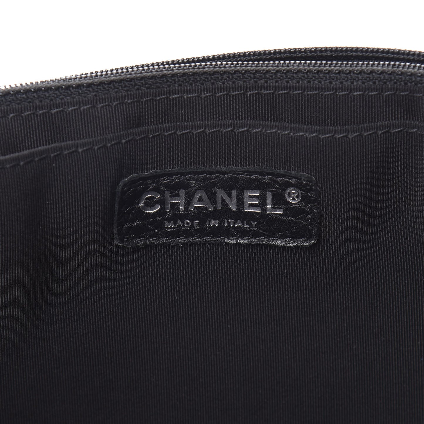 Calfskin Quilted XXL Travel Flap Bag Black