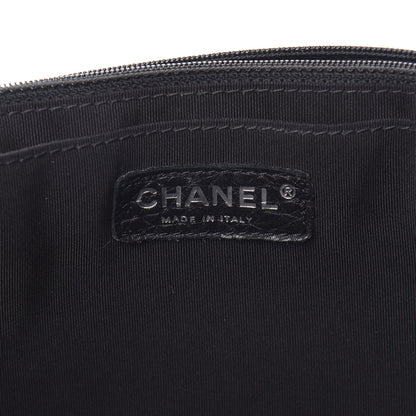 Chanel Calfskin Quilted XXL Travel Flap Bag Black 6 of 12