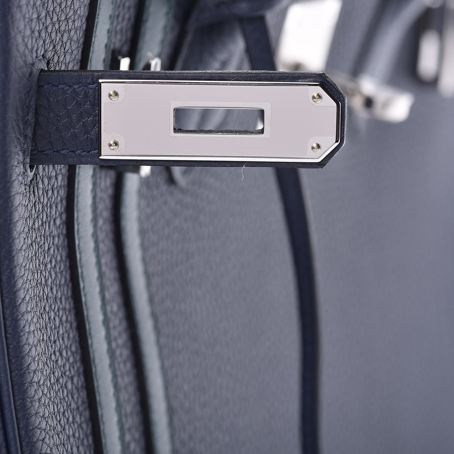 Togo Swift Officier Birkin 30 Bleu Nuit Vert Cypress