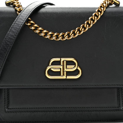 Balenciaga Box Calfskin S Sharp Chain Shoulder Bag Black 7 of 13