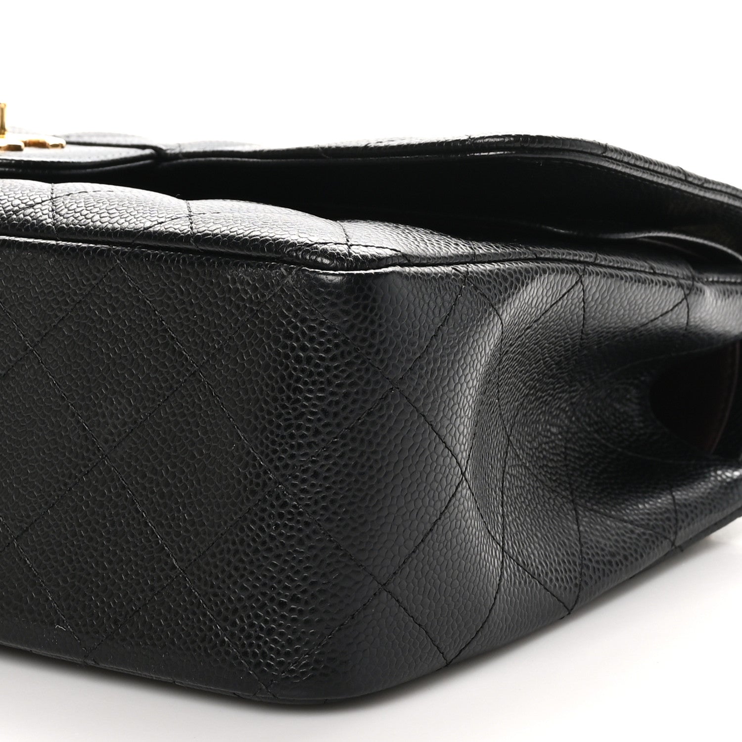 Chanel Caviar Quilted Jumbo Double Flap Black 11 of 12