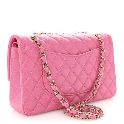 Chanel Caviar Quilted Medium Double Flap Pink 3 of 10
