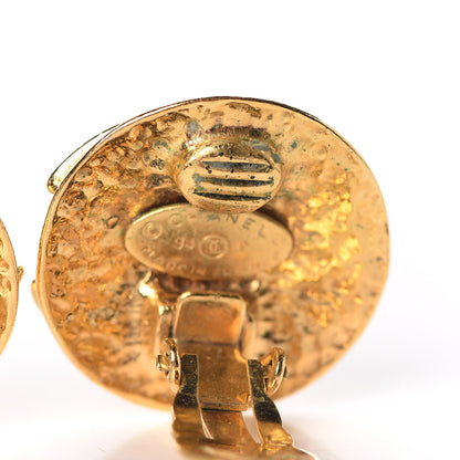Chanel CC Clip On Earrings Gold 6 of 6