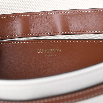 Burberry Canvas Horseferry Print Note Crossbody Bag Natural Tan 6 of 9