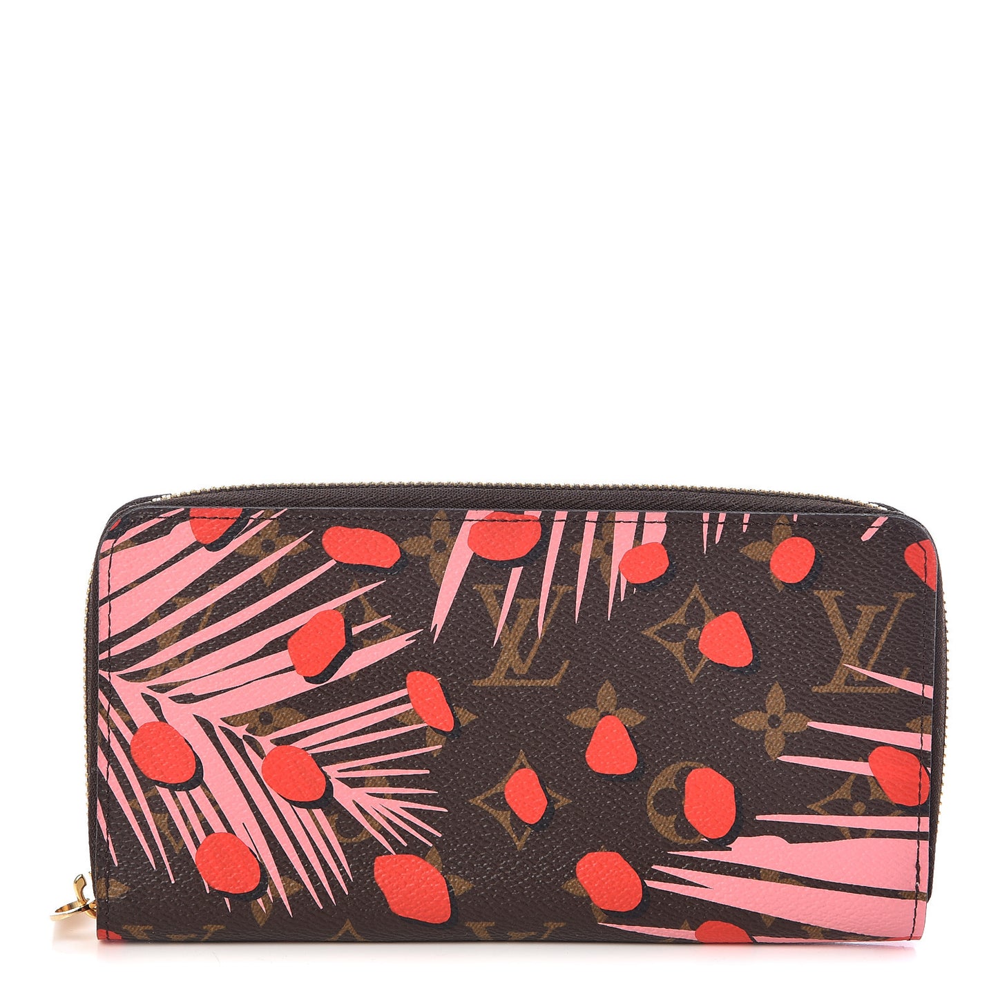 Monogram Jungle Dots Zippy Wallet Sugar Pink Poppy