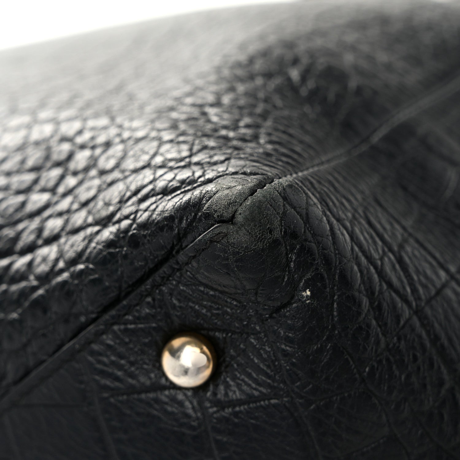 Chanel Calfskin Crocodile Embossed Large Cocodile Shopping Tote Black 11 of 12