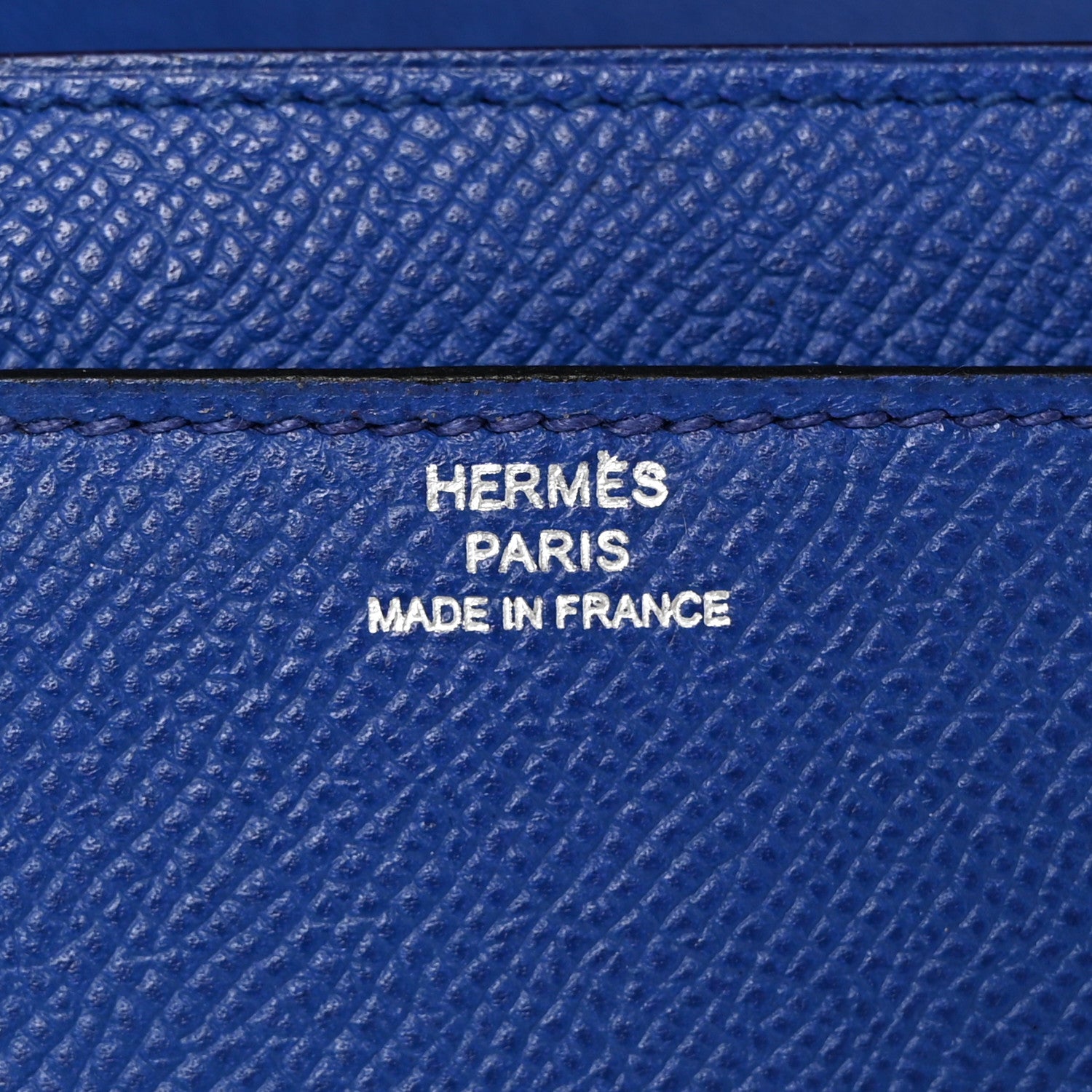 Hermes Epsom Constance Long Wallet Bleu Electrique 6 of 7