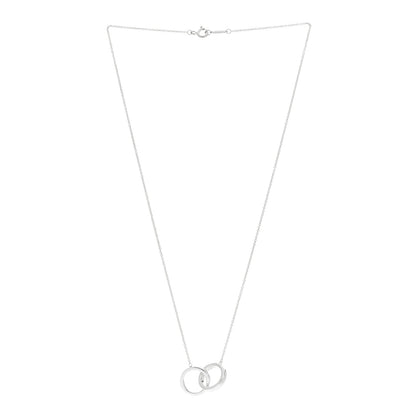 Tiffany Sterling Silver 1837 Interlocking Circles Pendant Necklace 3 of 5