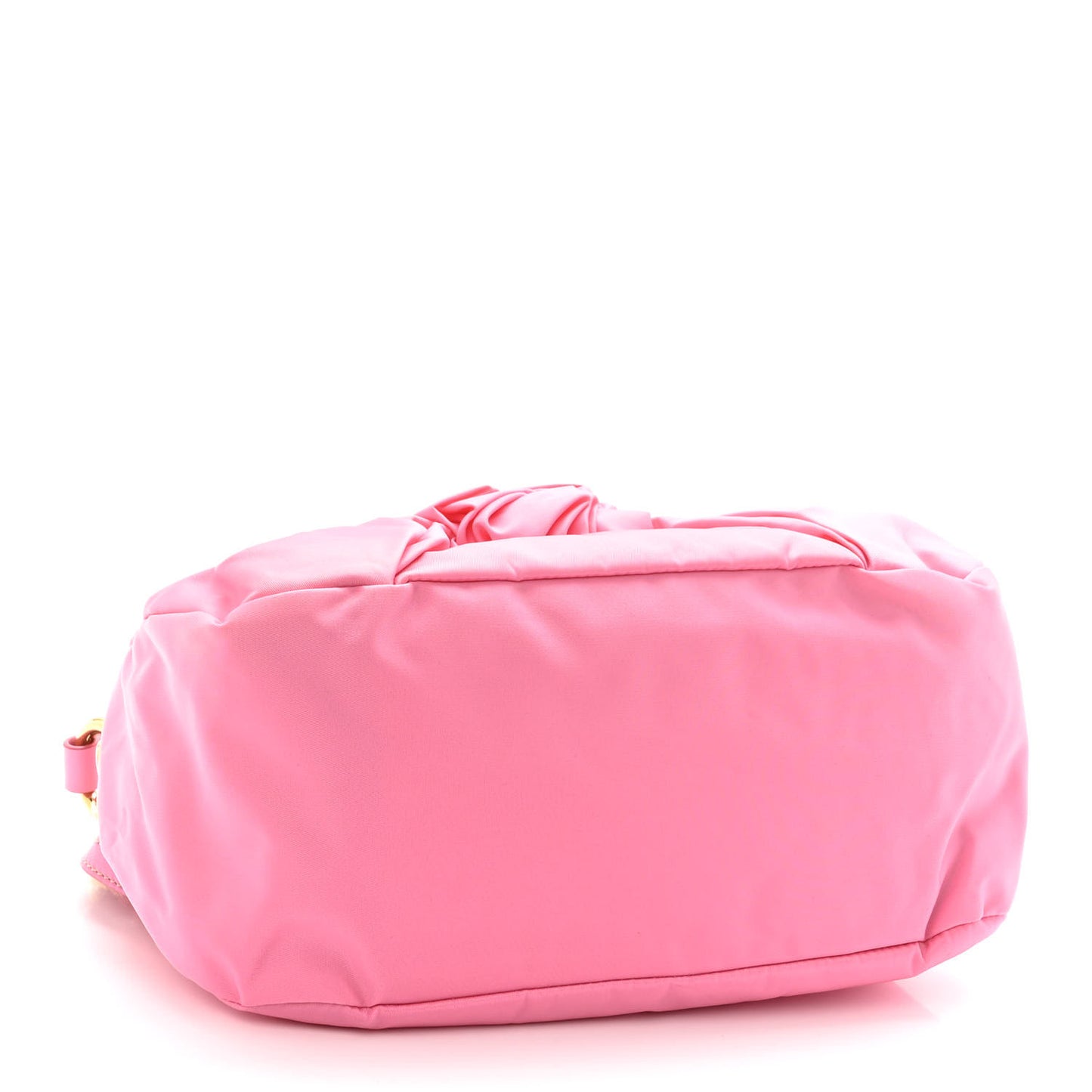Tessuto Nylon Fiocco Bow Shoulder Bag Begonia