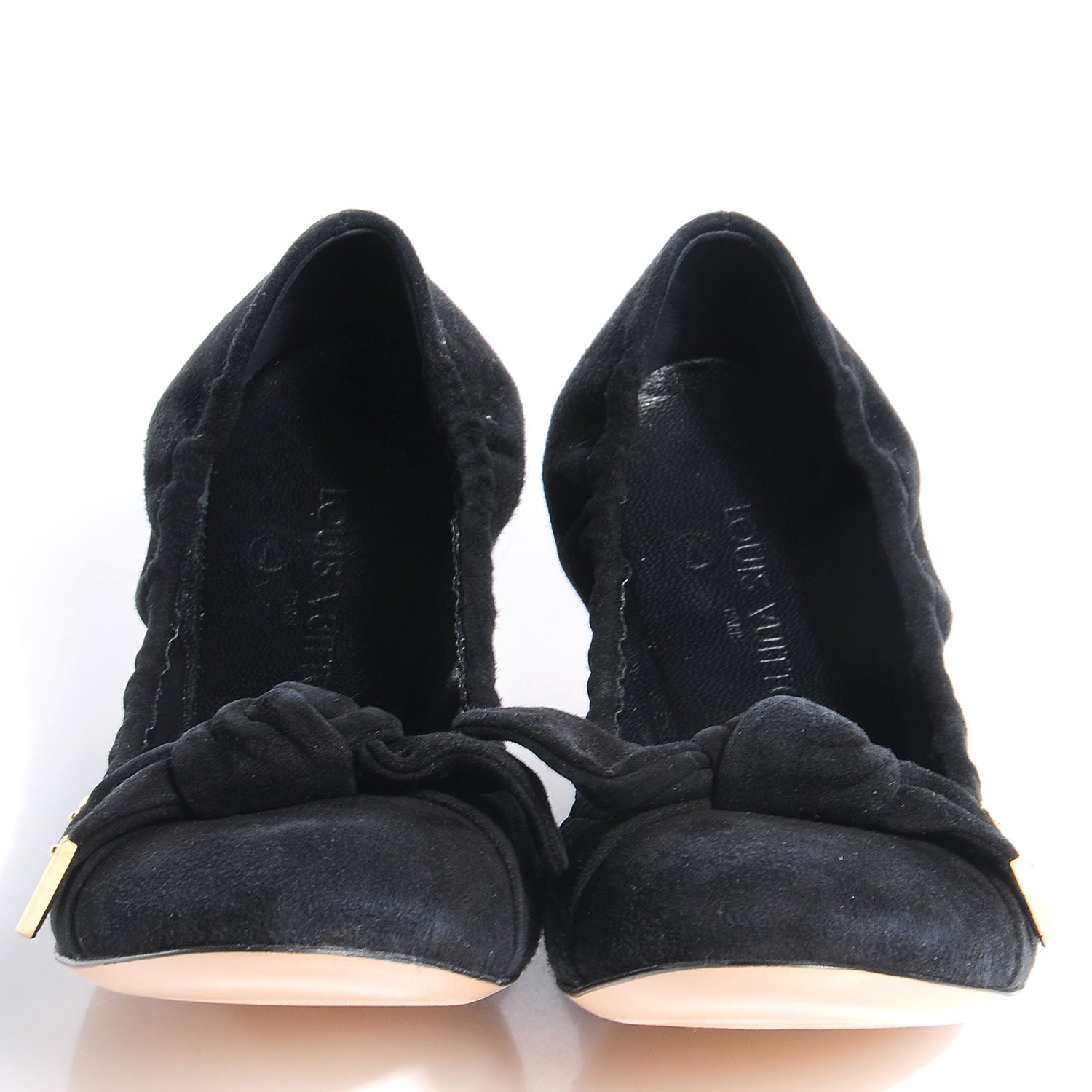 Louis Vuitton Suede Amulet Flat Ballerina Black 36 2 of 8