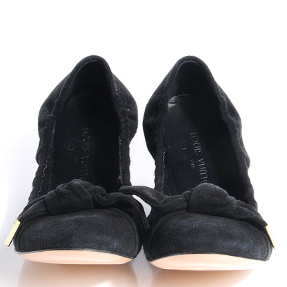 Louis Vuitton Suede Amulet Flat Ballerina Black 36 2 of 8