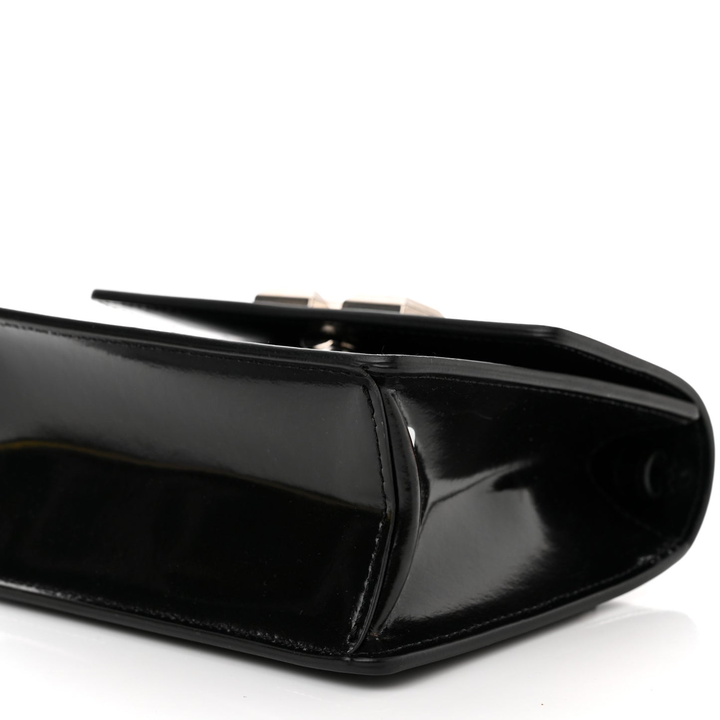 Calfskin Jitney 0.7 Rent Money Crossbody Bag Black