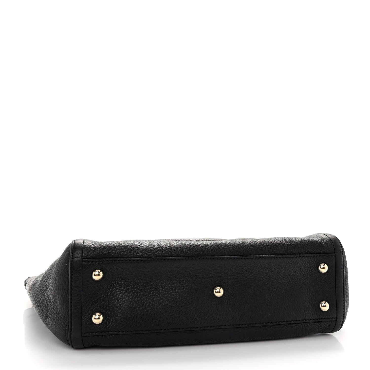 Gucci Pebbled Calfskin Small Soho Top Handle Bag Black 4 of 11