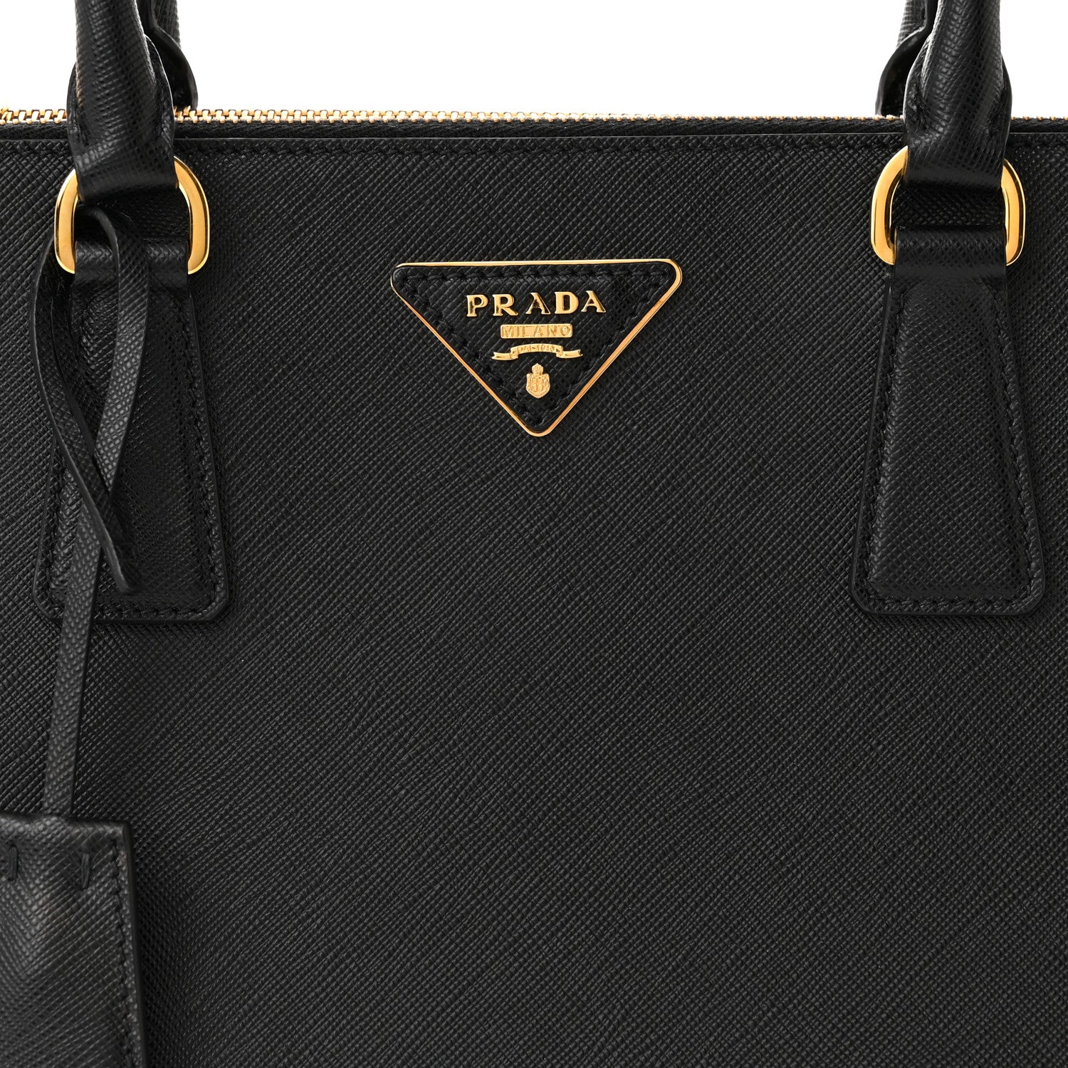 Prada Saffiano Lux Large Galleria Double Zip Tote Black 7 of 13