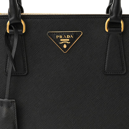 Prada Saffiano Lux Large Galleria Double Zip Tote Black 7 of 13