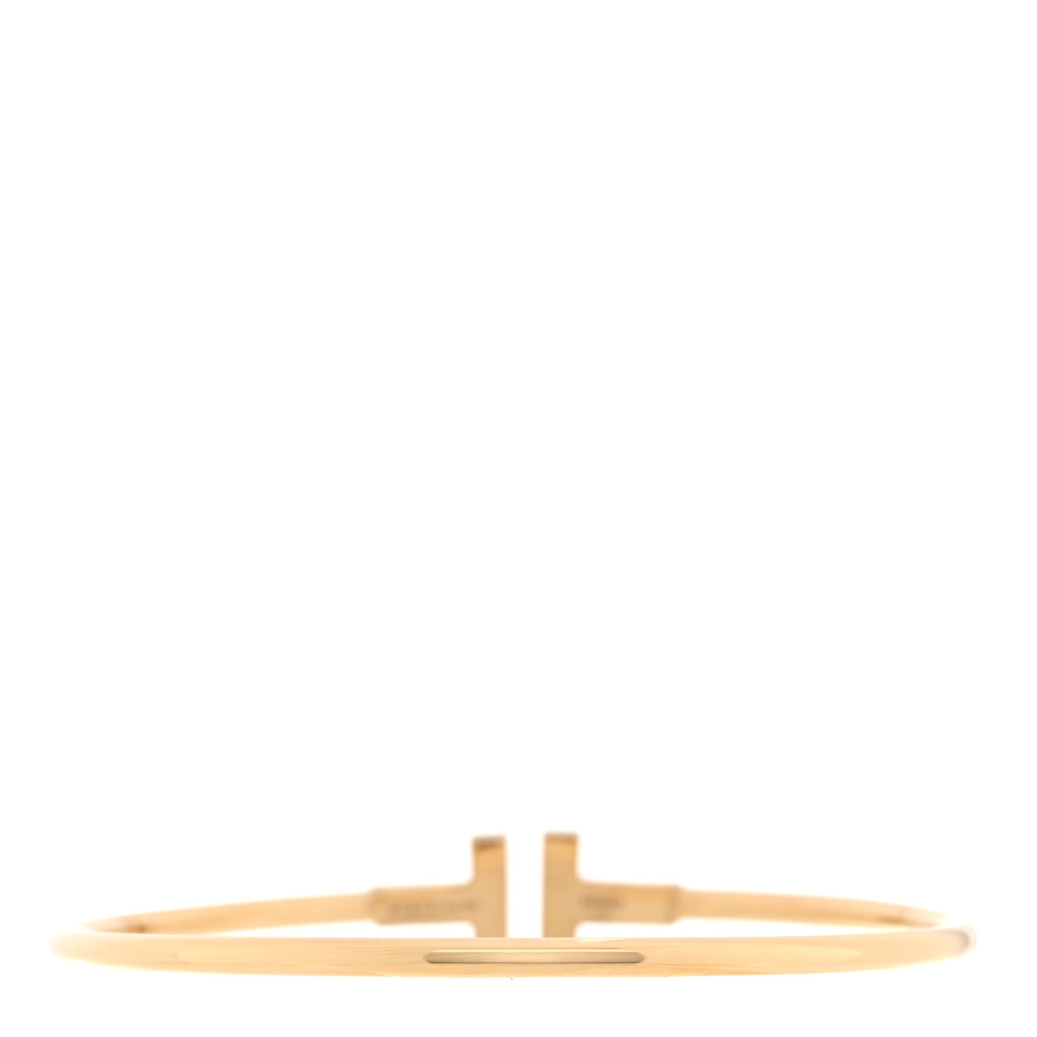 Tiffany 18K Yellow Gold T Wire Bracelet 2 of 4