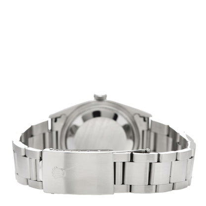 Rolex Stainless Steel 18K White Gold 36mm Oyster Perpetual Datejust Watch Silver Roman 16234 3 of 4