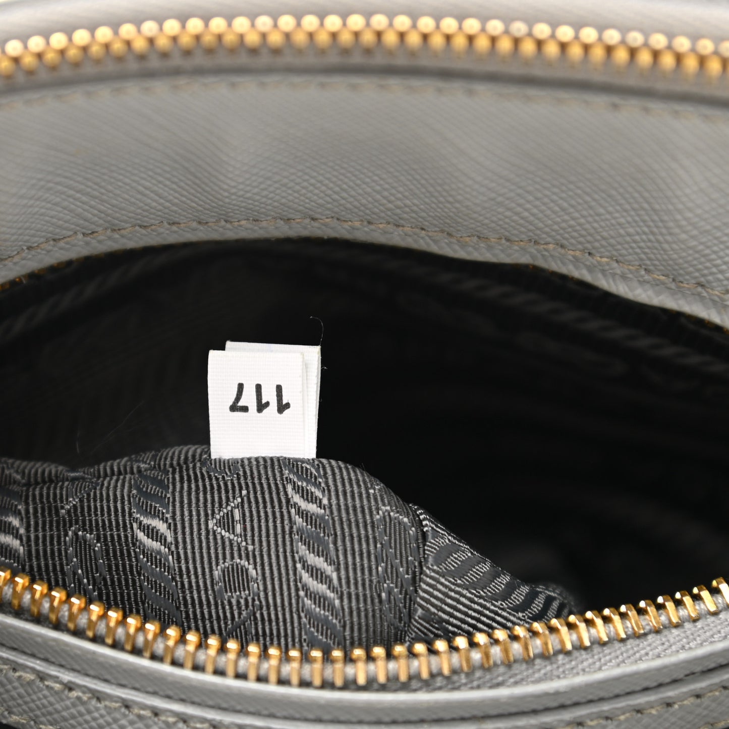 Saffiano Small Galleria Double Zip Tote Granito