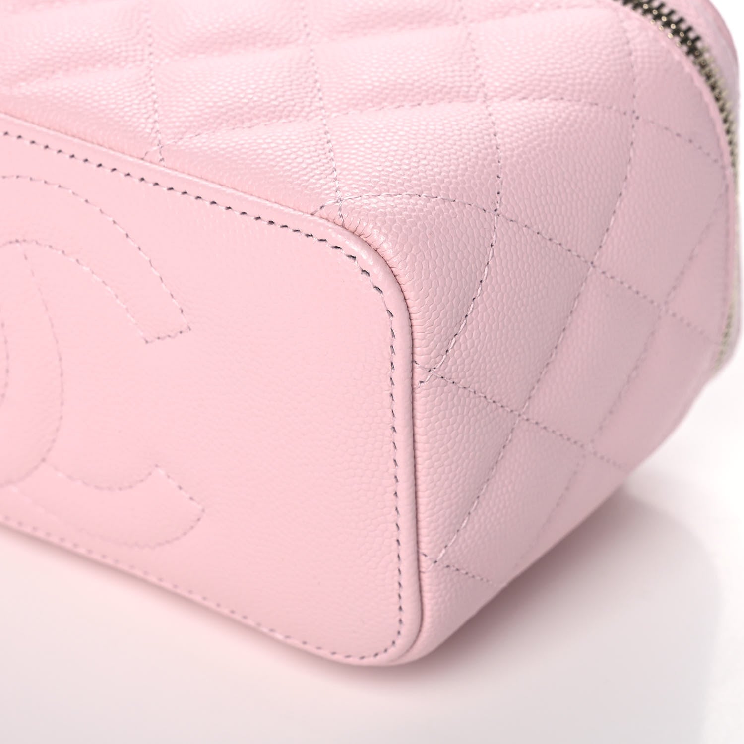 Chanel Caviar Quilted Small Vanity Case With Chain Light Pink 10 of 11