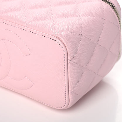 Chanel Caviar Quilted Small Vanity Case With Chain Light Pink 10 of 11