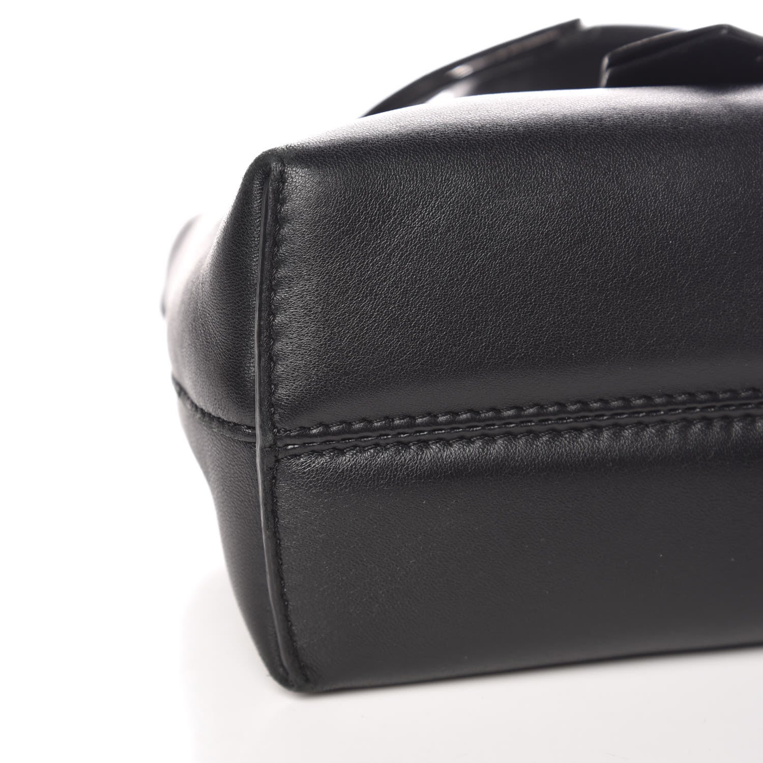 Fendi Shiny Nappa Crystal Croc Tail Mini By The Way Boston Bag Black Smoky Quartz 11 of 12
