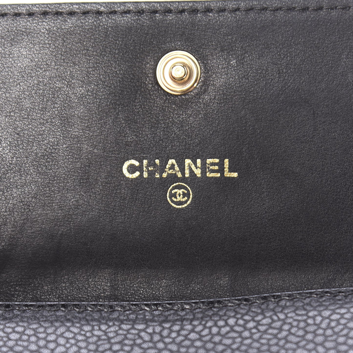 Caviar Timeless CC Flap Card Holder Black
