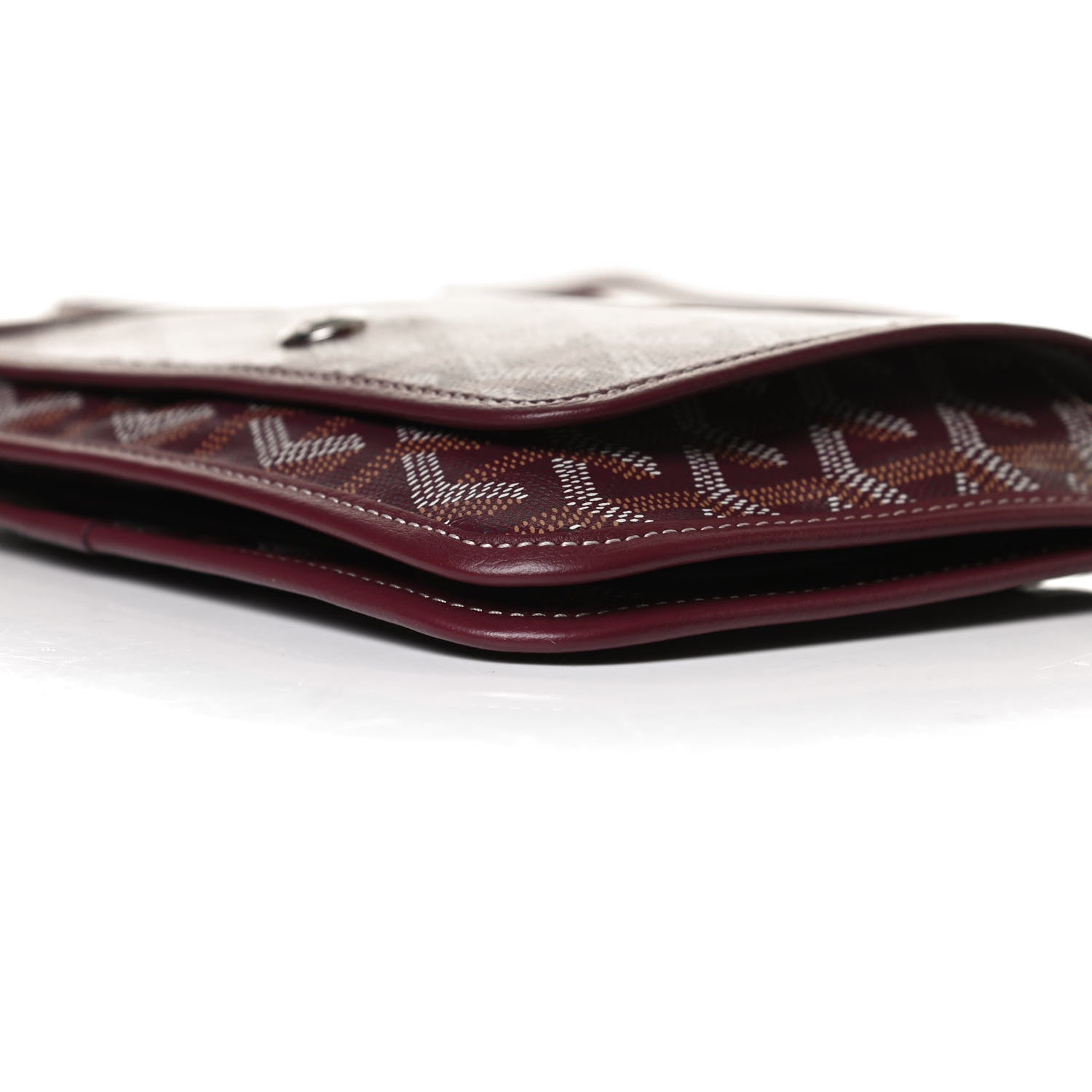 Goyard Goyardine Plumet Wallet Clutch Burgundy 9 of 12