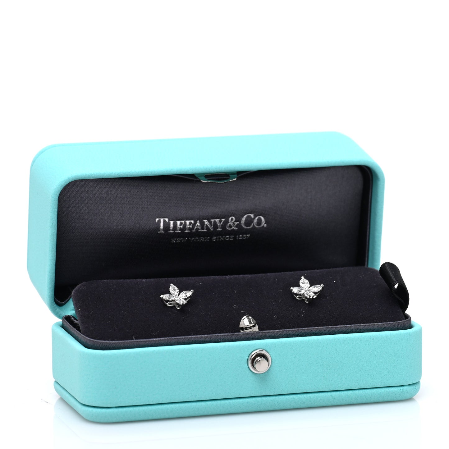 Platinum Diamond .64ct Small Victoria Earrings