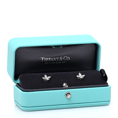 Tiffany Platinum Diamond .64ct Small Victoria Earrings 5 of 5