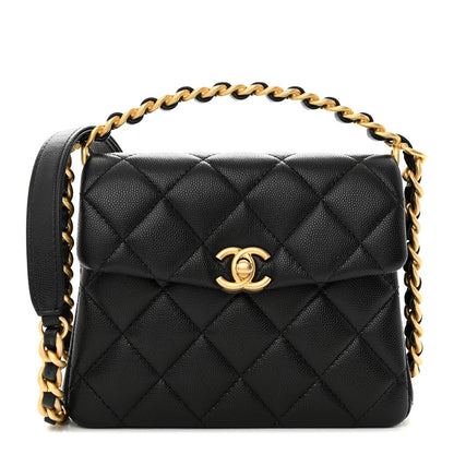 Chanel Caviar Quilted 31 Rue Cambon Mini Top Handle Flap Black 1 of 11