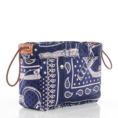 Hermes Barenia Silk Eperons d'Or Fourbi 20 PM Pouch Fauve Bleu Nuit 5 of 11